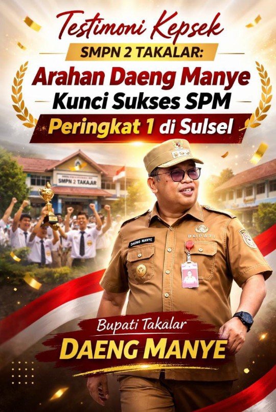 Testimoni Kepsek SMPN 2 Takalar: Arahan Daeng Manye Kunci Sukses SPM Peringkat 1 di Sulsel