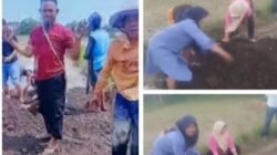 Warga Banrimanurung Gotong Royong Tambal Jalan Rusak, Sindir Pemkab Jeneponto