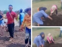 Warga Banrimanurung Gotong Royong Tambal Jalan Rusak, Sindir Pemkab Jeneponto