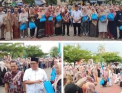 Didampingi Direktur RSUD HPDN, Bupati Takalar Daeng Manye Bagikan 1.000 Paket Lebaran