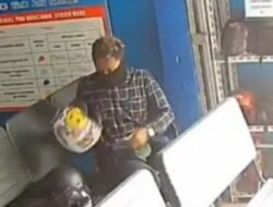 Viral! Aksi Kilat Maling Helm di Makassar Terekam CCTV, KYT Retro Raib dalam Detik
