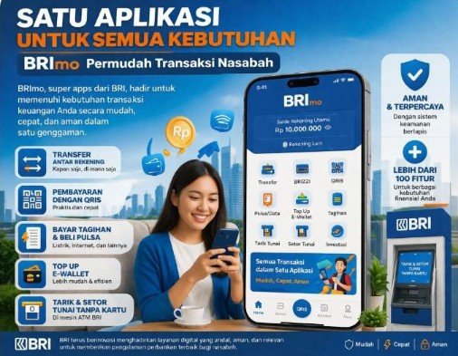BRImo Permudah Transaksi Nasabah, Solusi Digital Lengkap dari Bank Rakyat Indonesia