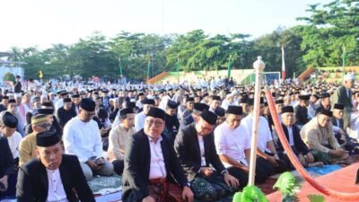 Bupati Takalar Salat Iduladha 1447 H Bersama Ribuan Jamaah di Lapangan H Makkatang Dg Sibali