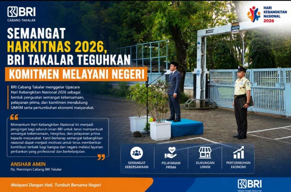 Semangat Harkitnas 2026, BRI Takalar Teguhkan Komitmen Melayani Negeri
