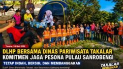 DLHP Bersama Dinas Pariwisata Takalar Komitmen Jaga Pesona Pulau Sanrobengi Tetap Indah