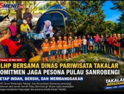 DLHP Bersama Dinas Pariwisata Takalar Komitmen Jaga Pesona Pulau Sanrobengi Tetap Indah