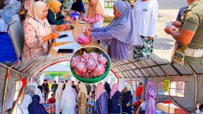 Di Hari Raya Iduladha 1447 H, Bupati Takalar Daeng Manye Bagikan Daging Kurban kepada Masyarakat