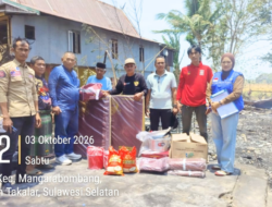 Bupati Takalar Kirim Bantuan untuk Korban Kebakaran di Dusun Bila Bilaya Cikoang