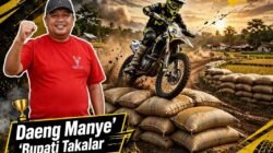 Lomba Taksi Gabah Daeng Manye Cup I di Desa Moncongkomba, Takalar.